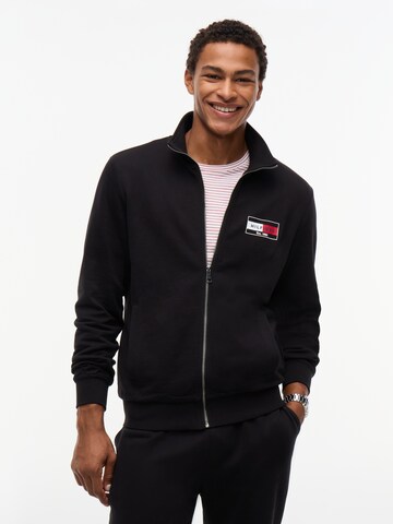 Veste de survêtement 'BRAND LOVE' TOMMY HILFIGER en noir : devant