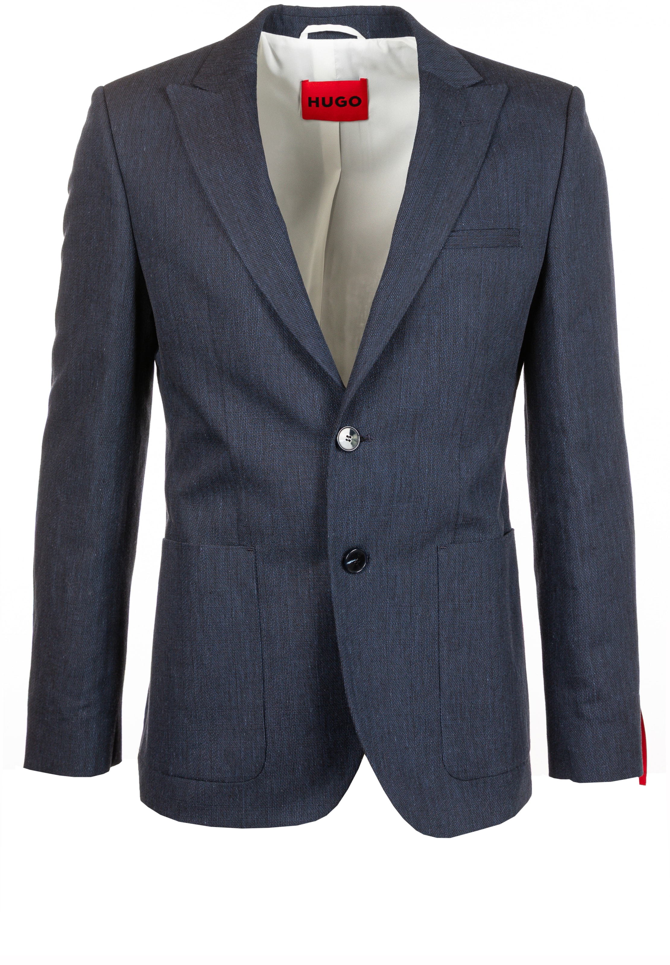 HUGO Regular Fit Businesshemd in Blau: Vorderseite