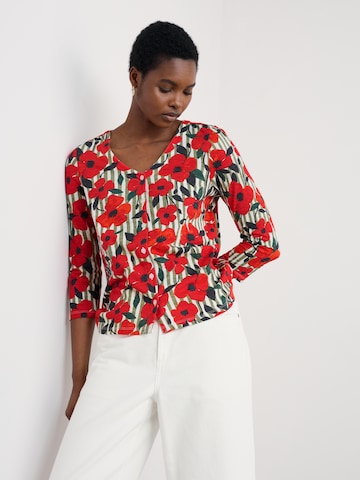 Camicia da donna di Seasalt Cornwall in rosso: frontale