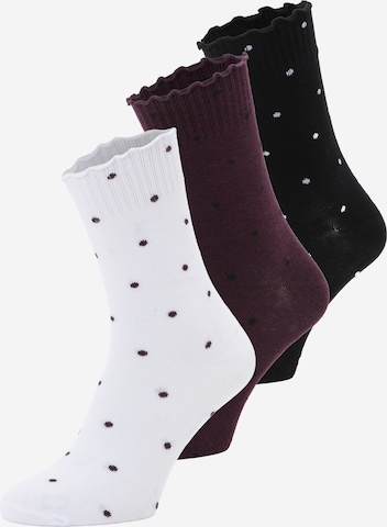 JJXX Socks 'JXPOLLY' in Purple: front