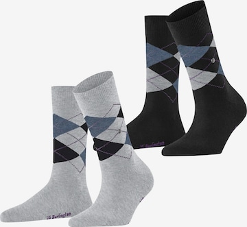 BURLINGTON Socks 'Everyday Argyle' in Grey: front
