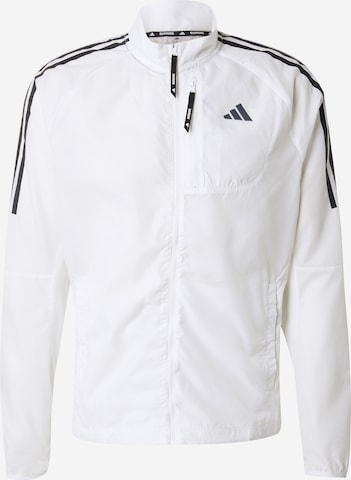 Mens white adidas windbreaker sales