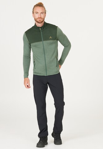 Whistler Athletic Zip-Up Hoodie 'Nevados' in Green