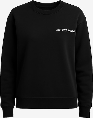 Justever Sweatshirt in Black: front