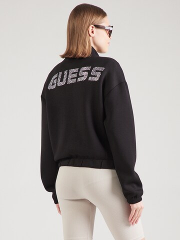 GUESS - Casaco em moletão 'Cecilia' em preto: frente
