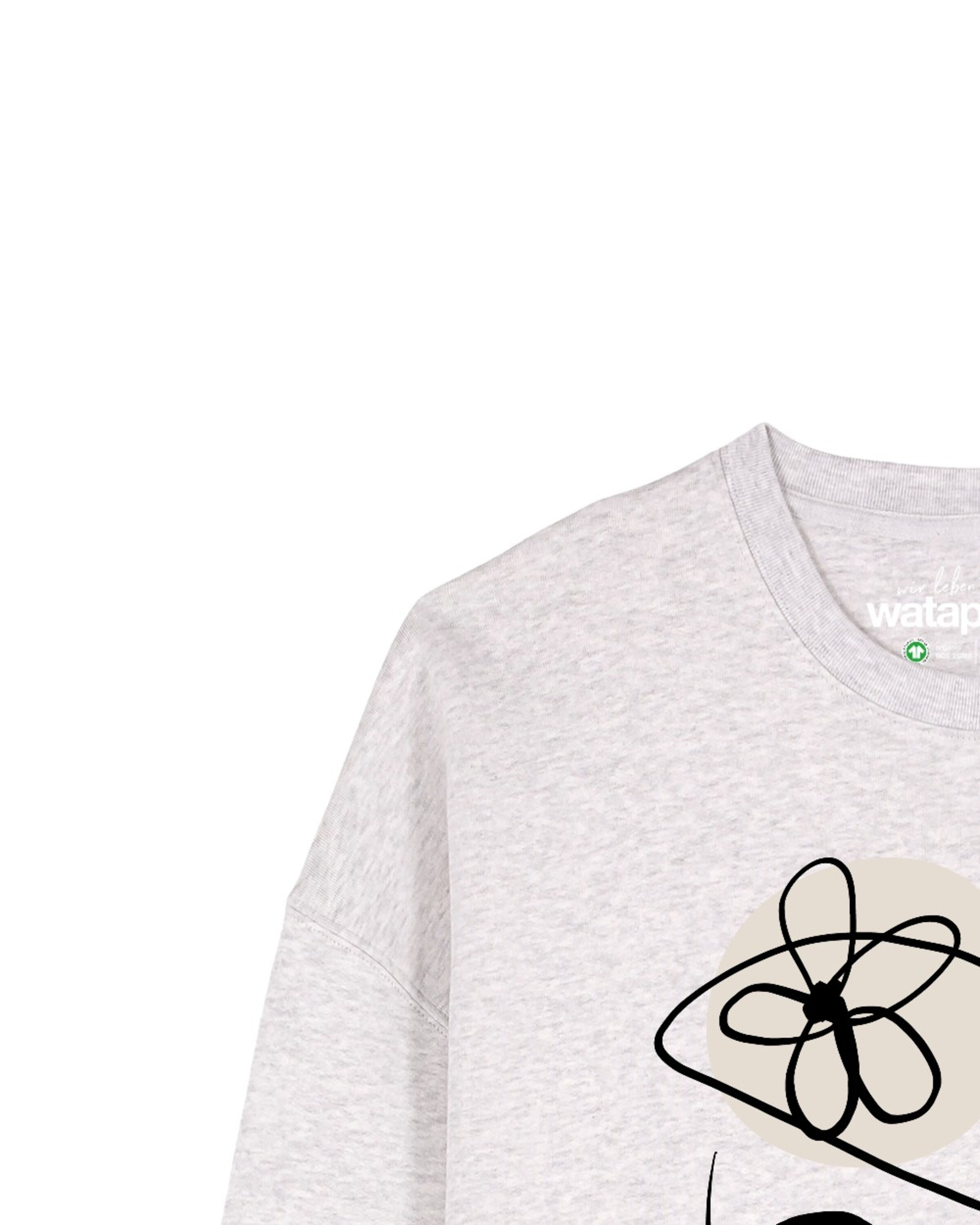 Sweat-shirt ' Self Love ' Watapparel en gris