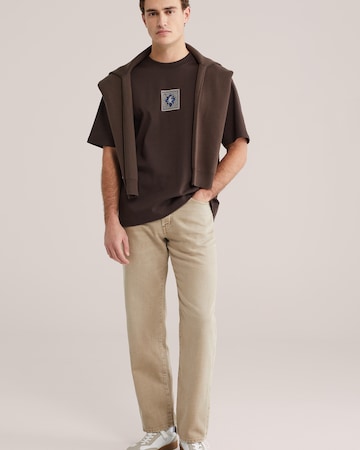 T-Shirt WE Fashion en marron