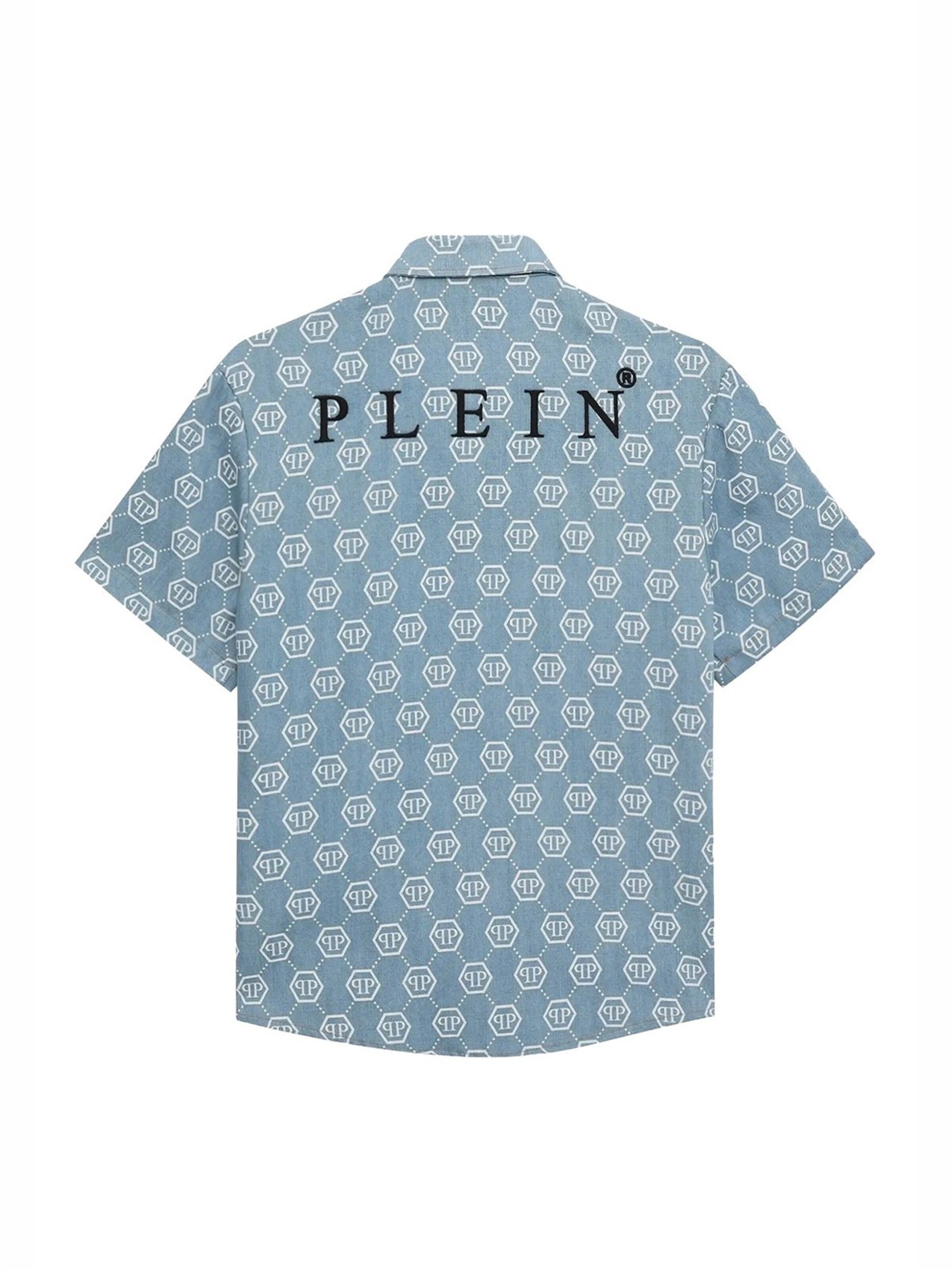 Philipp PleinMajica 'Camicia denim blu per bambino' - plava boja