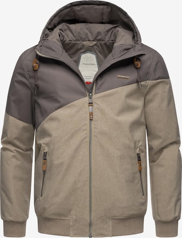 Ragwear Winter Jacket ' Wings ' in Brown: front