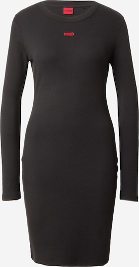 HUGO Kleid 'Nemalia' in hellrot / schwarz, Produktansicht
