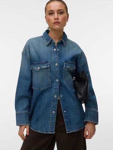 VERO MODA Bluza 'VMLIA ZELDA' | modra barva: sprednja stran