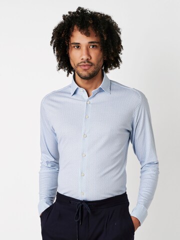 Coupe slim Chemise DESOTO en bleu : devant