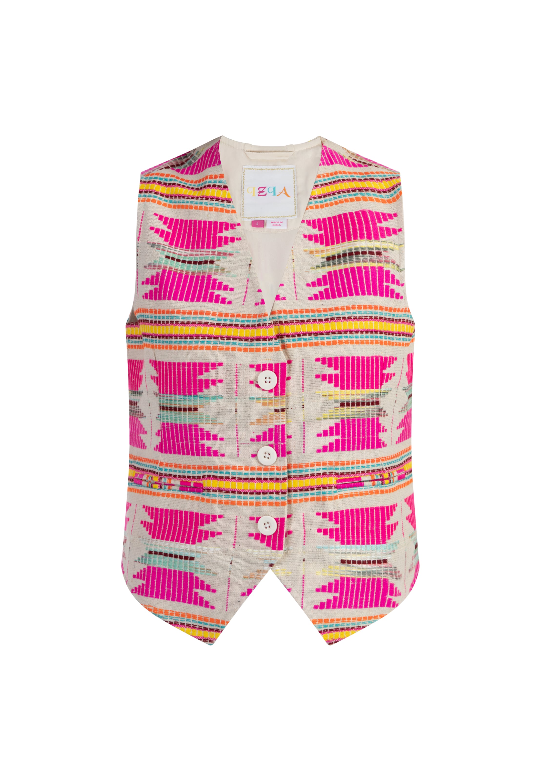 IZIA Vest in Pink: front