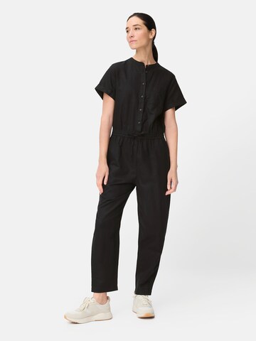 CAMEL ACTIVE Jumpsuit mit Knopfleiste in Schwarz: Vorderseite