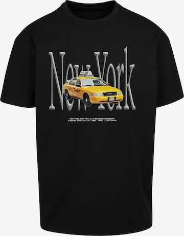 Mister Tee Shirt 'NY Taxi' in Black: front