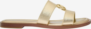Michael Kors - Sandalias en oro: frente