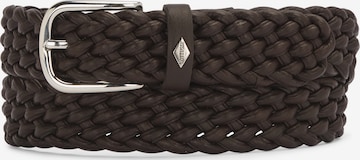 Ceinture 'Braided' LOTTUSSE en marron : devant