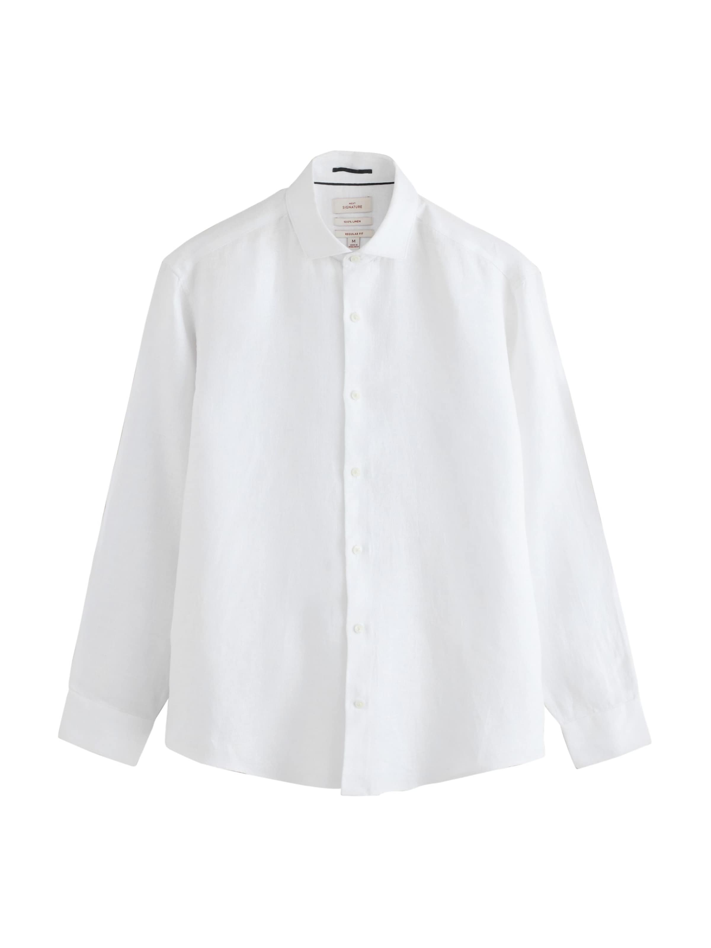 Next Regular fit Button Up Shirt 'Signature' in White: front
