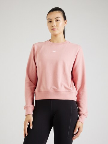 NIKE Sportief sweatshirt 'One' in Oranje: voorkant