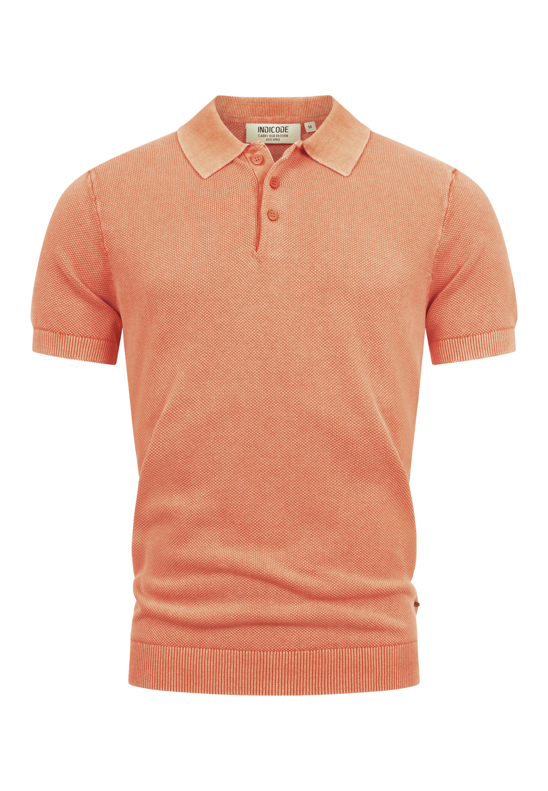 INDICODE JEANS Poloshirt ' Vorm ' in Orange: Vorderseite
