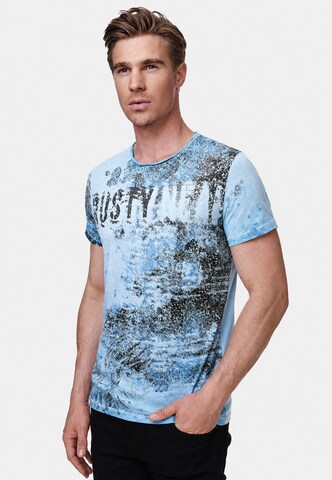 Rusty Neal T-Shirt in Blau: Vorderseite