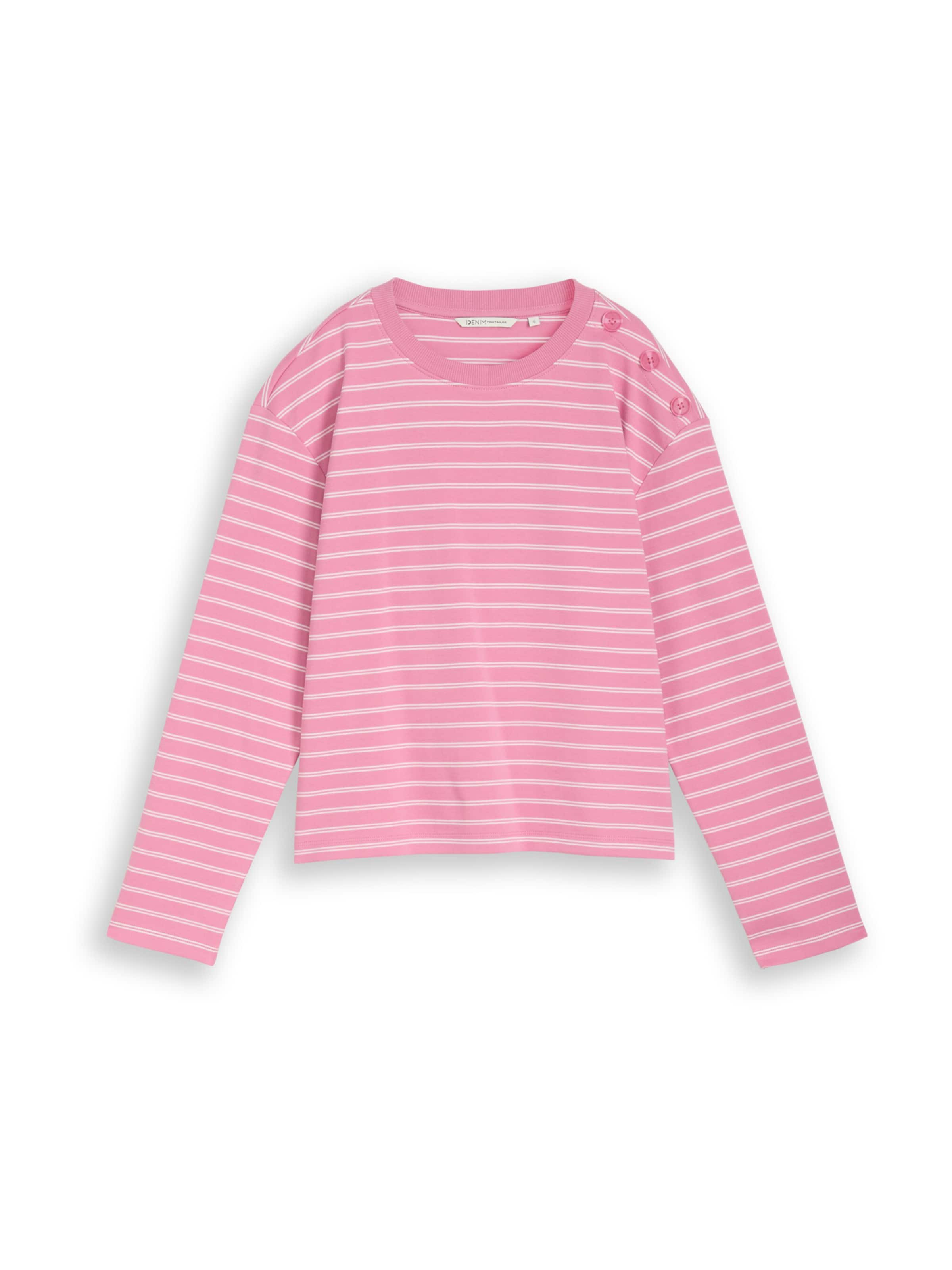 TOM TAILOR DENIM Μπλουζάκι σε ροζ: μπροστά