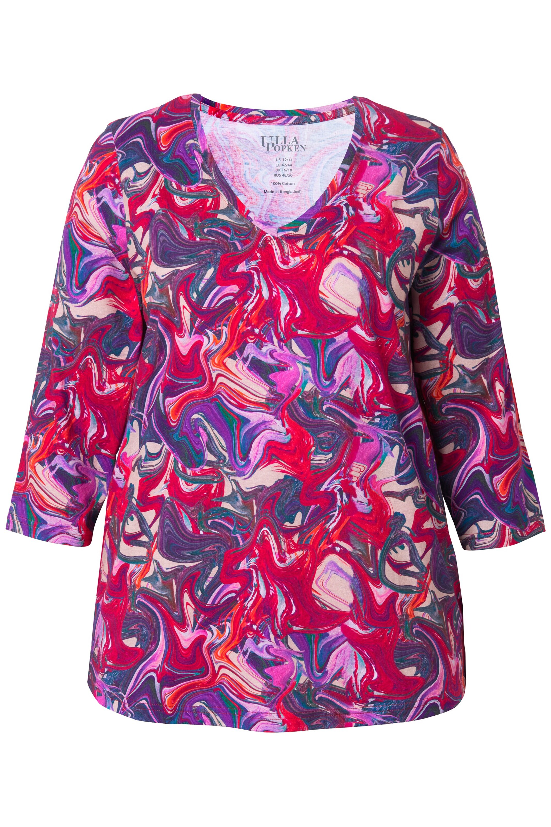 Ulla Popken Shirt in Roze: voorkant