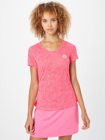 BIDI BADU Functioneel shirt 'Anni Burnout' in Roze: voorkant