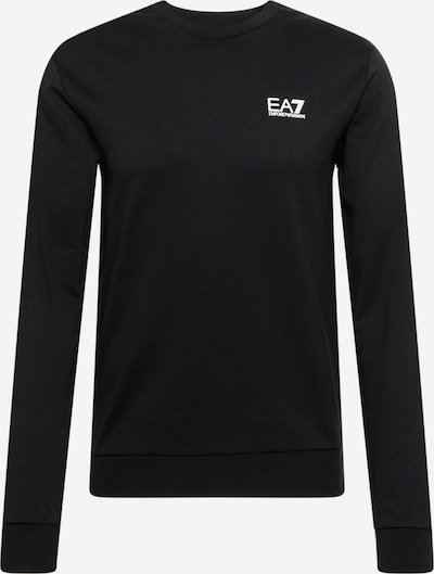 EA7 Emporio Armani Sweat-shirt en noir / blanc, Vue avec produit