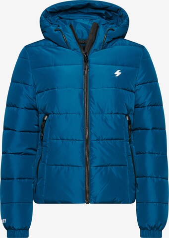 Superdry Winter Jacket in Blue: front