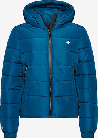 Veste d’hiver Superdry en bleu : devant