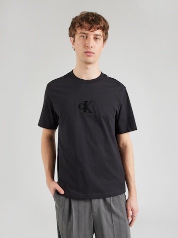 Calvin Klein Jeans Μπλουζάκι σε μαύρο: μπροστά