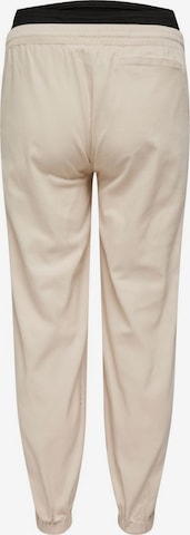 Only Maternity - Tapered Pantalón en beige