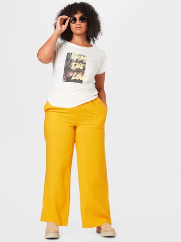 Selected Femme Curve Regular Pants 'GULIA' in Orange