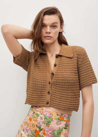 MANGO Strickjacke 'Dumin' in Braun: predná strana