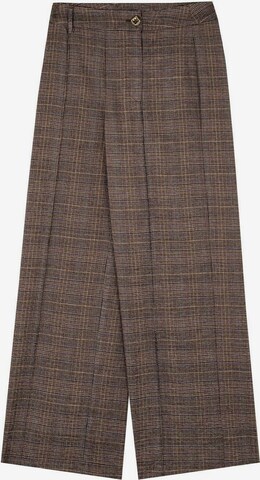 Scalpers Wide leg Broek in Bruin: voorkant