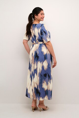KAFFE CURVE Blousejurk 'Bella' in Blauw