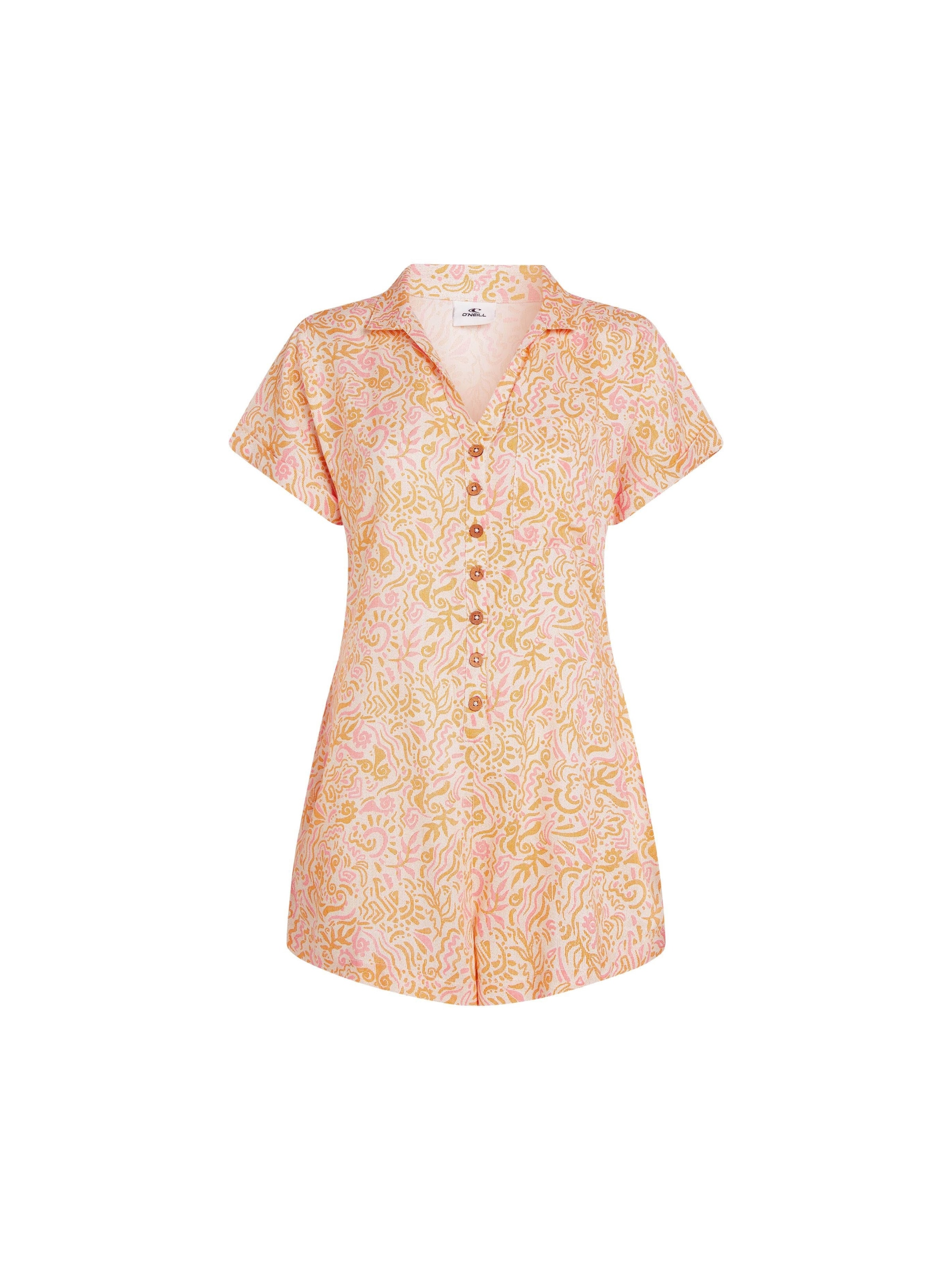 O'NEILL Jumpsuit i gul / lyserød / naturhvid, Produktvisning