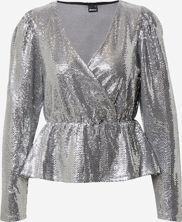 Gina Tricot Blouse 'Warren' in Silver: front