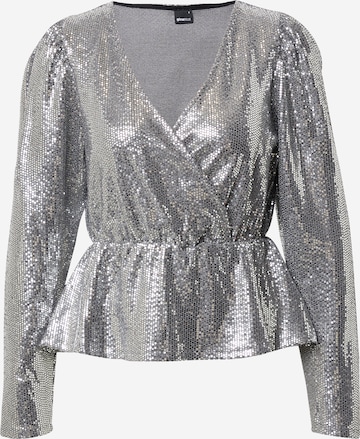 Gina Tricot Blus 'Warren' i silver: framsida