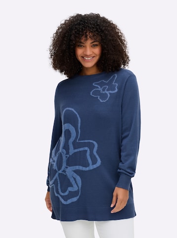 Pullover di SHEEGO in blu: frontale