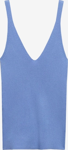 MANGO Плетен топ 'GYMNASTI' в синьо: отпред