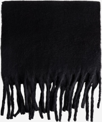 Fular dimensiuni mari de la Bershka pe negru: față