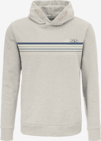 GREENBOMB Sweatshirt 'Bike Fast' in Wit: voorkant