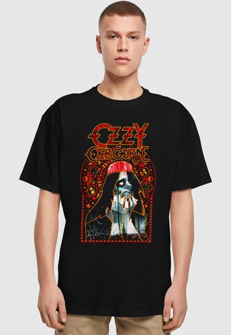 Maglietta 'Ozzy Osbourne - Paranoid Stained Glass' di Merchcode in nero: frontale