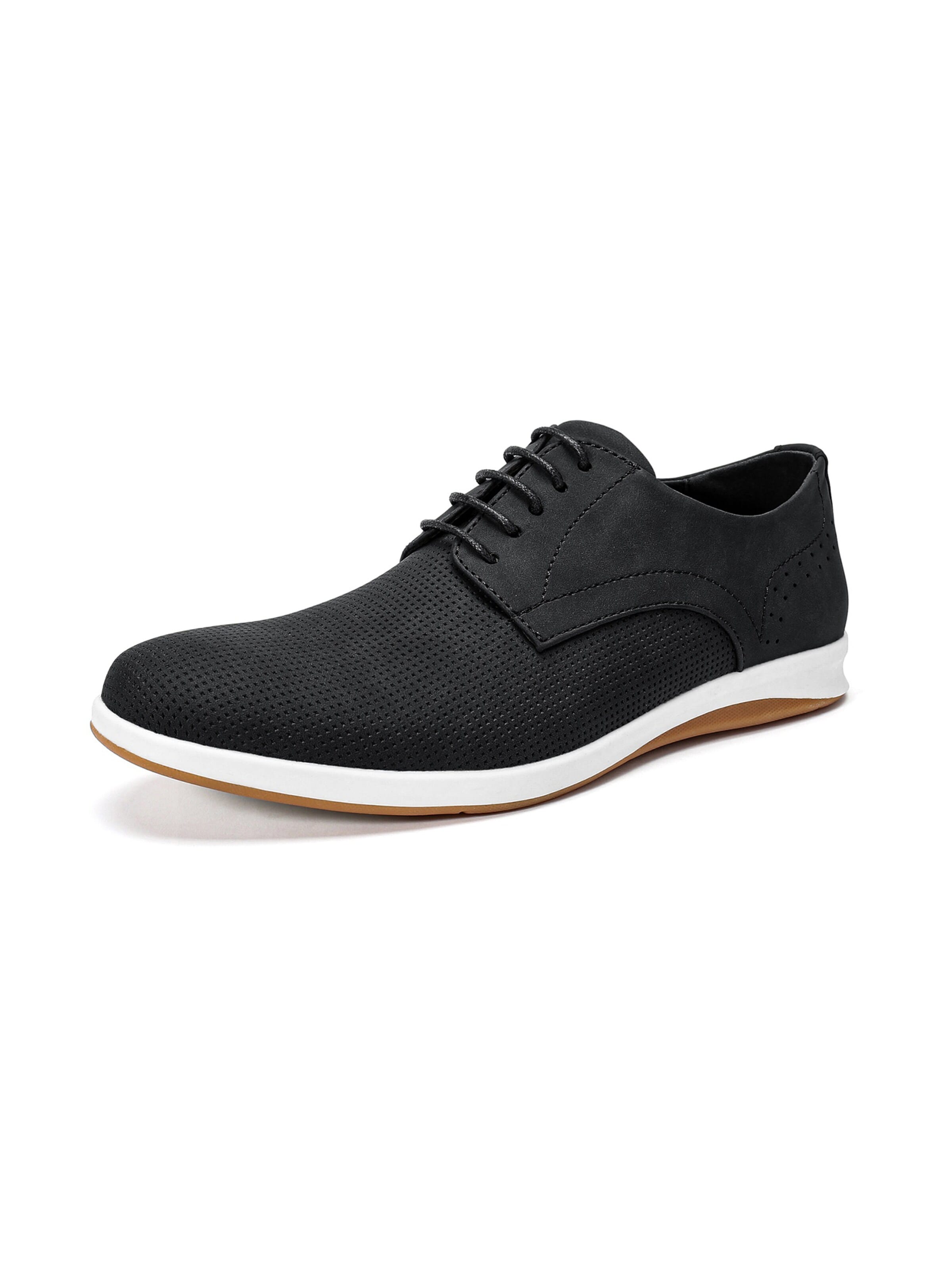 ALLTHEMEN Lace-Up Shoes 'Atmung' in Black: front
