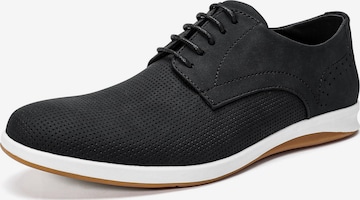 ALLTHEMEN Schnürschuh 'Atmung' in Schwarz: Vorderseite