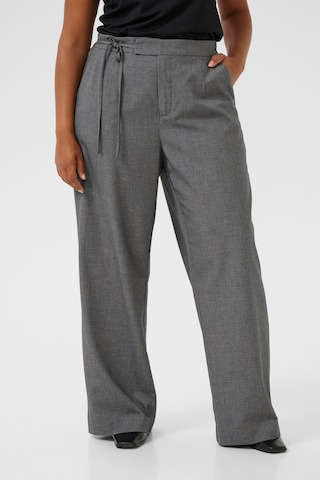 Wide Leg Pantalon KAFFE CURVE en gris