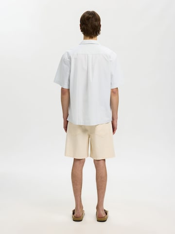 SELECTED - Ajuste regular Camisa en blanco