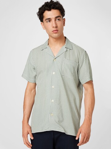 forét Regular fit Button Up Shirt 'LANE' in Green: front